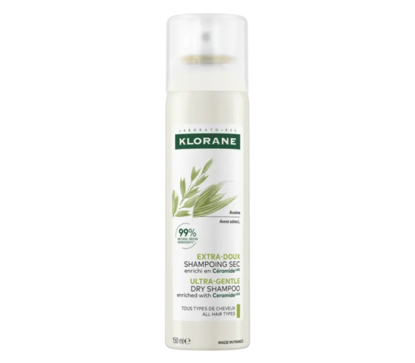 Shampoing sec extra-doux à l'avoine et céramide Klorane - spray de 150ml - image 1