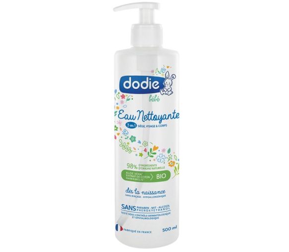 Eau nettoyante 3 en 1 Dodie - Flacon de 500 ml