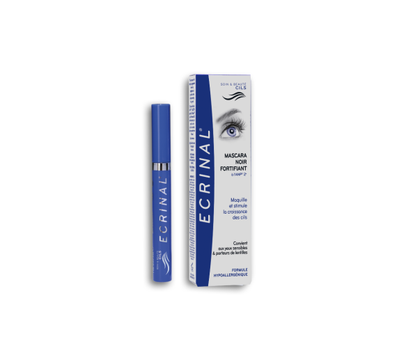 Mascara noir triple action à l'ANP 2+ Ecrinal - applicateur brosse de 7 ml