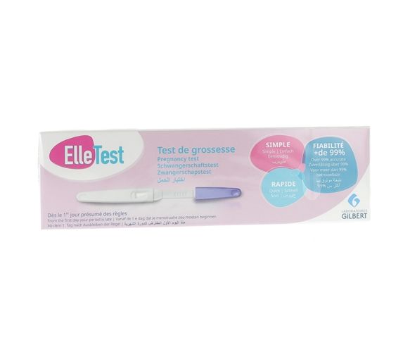 ElleTest test de grossesse dès le 1er jour de retard - 1 test de grossesse