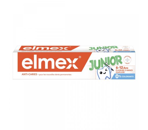 Elmex junior dentifrice 6-12 ans - tube de 75 ml