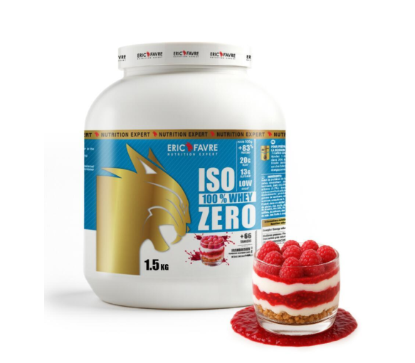 Iso zero 100% whey framboisier Eric Favre - pot de 1,5kg