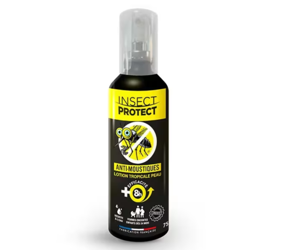 Anti-moustiques lotion tropicale peau Insect Protect - spray de 75ml