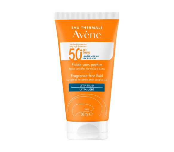 Fluide solaire sans parfum SPF 50+ Avène - flacon de 50 ml - image 1