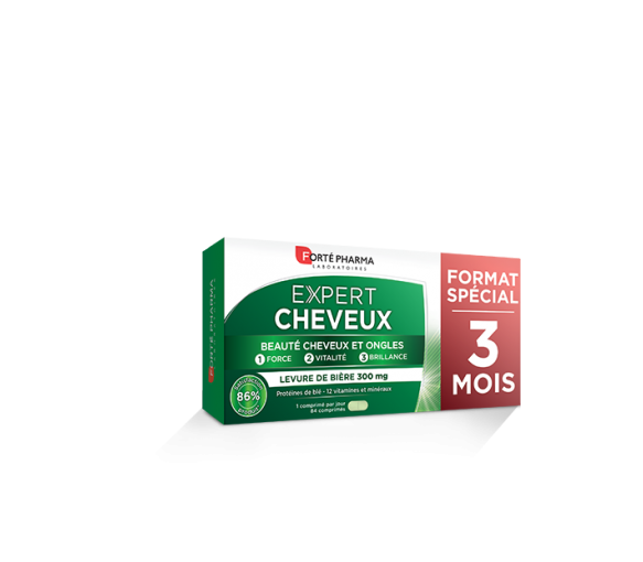 Expert cheveux Forté pharma - boîte de 84 comprimés