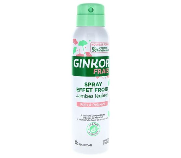 Ginkor Frais Spray effet froid jambes légères - spray de 125 ml
