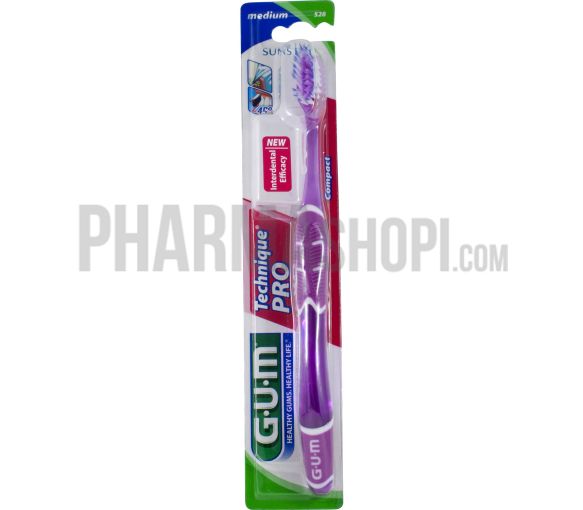 Brosse à dents technique Pro compact medium Gum - 1 brosse à dents - image 1