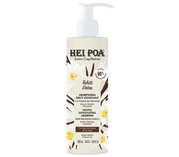 Tahiti Detox shampooing doux oxygénant Hei Poa - flacon-pompe de 250ml