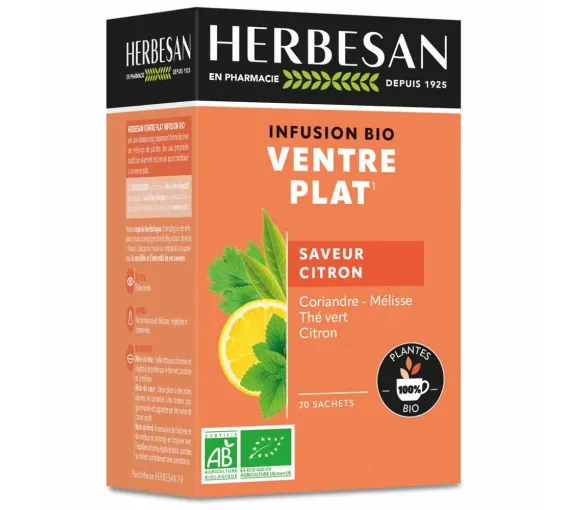 Herbesan Infusion Ventre plat BIO - 20 sachets - image 2