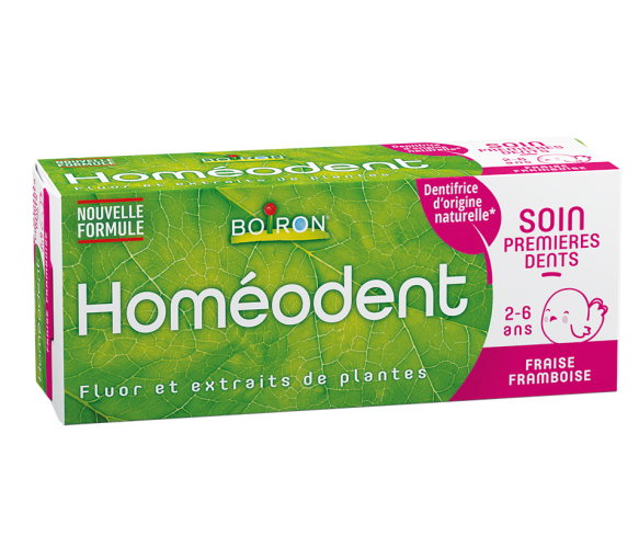 Homéodent soin premières dents 2-6 ans gel fraise framboise Boiron - tube de 50 ml