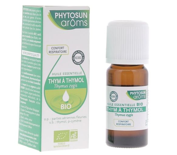 Huile essentielle de Thym à Thymol Bio Phytosun Arôms - flacon de 10 ml