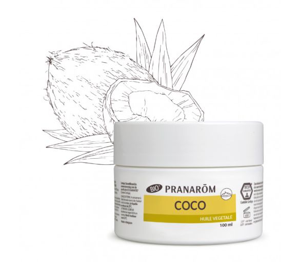Huile Végétale Coco Bio Pranarom - pot de 100 ml