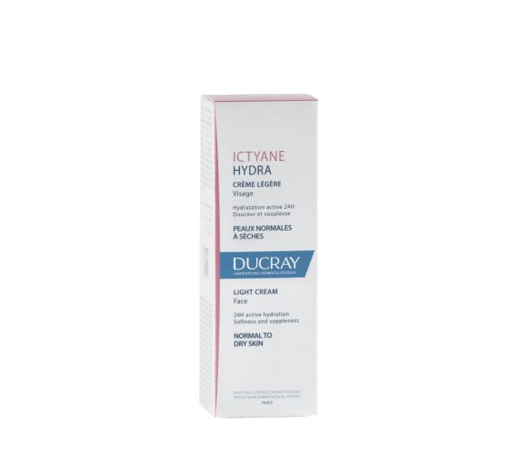 Ictyane hydra crème légère visage peaux normales à sèches Ducray - tube de 40 ml - image 1