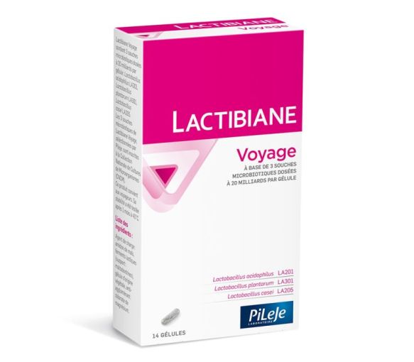 Lactibiane voyage 480 mg Pileje - boite de 14 gélules