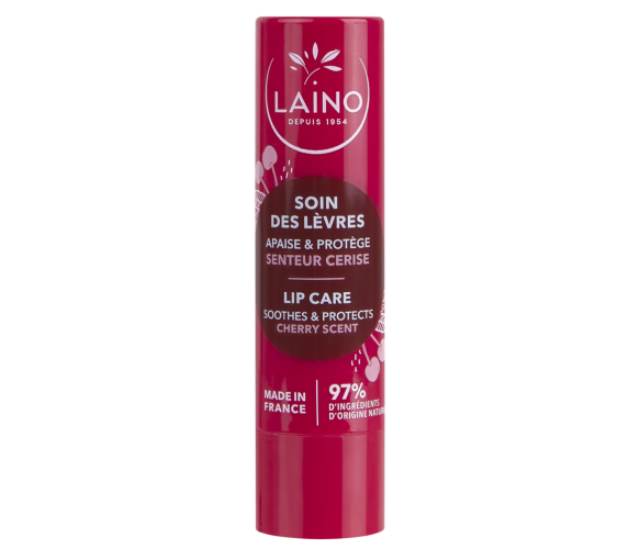Soin des lèvres parfum cerise Laino - stick de 4g - image 1