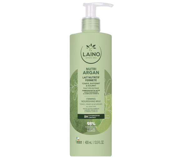 Lait nutritif fermeté Nutri Argan Laino - flacon-pompe de 400 ml - image 1