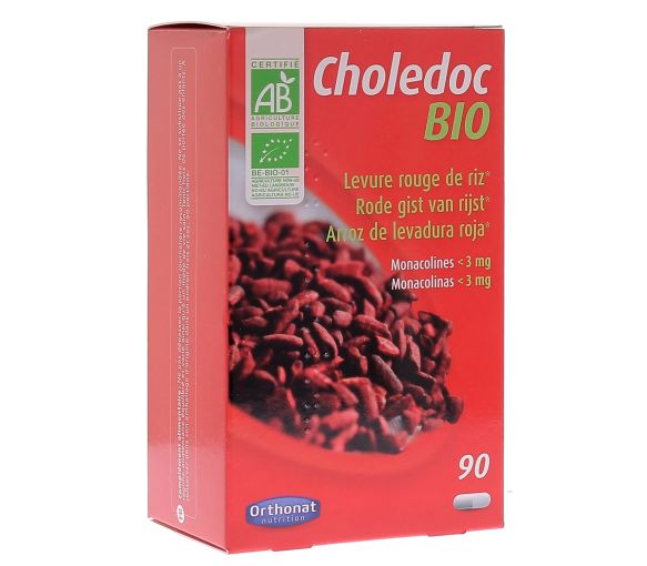 Choledoc Levure rouge de riz bio Orthonat - boîte de 90 gélules - image 1