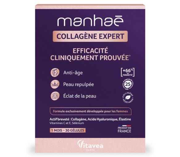 Manhaé Collagène Expert Vitavea - boîte de 30 gélules