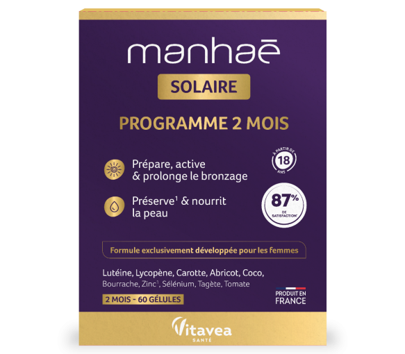 Manhaé Solaire Vitavea - boîte de 60 gélules