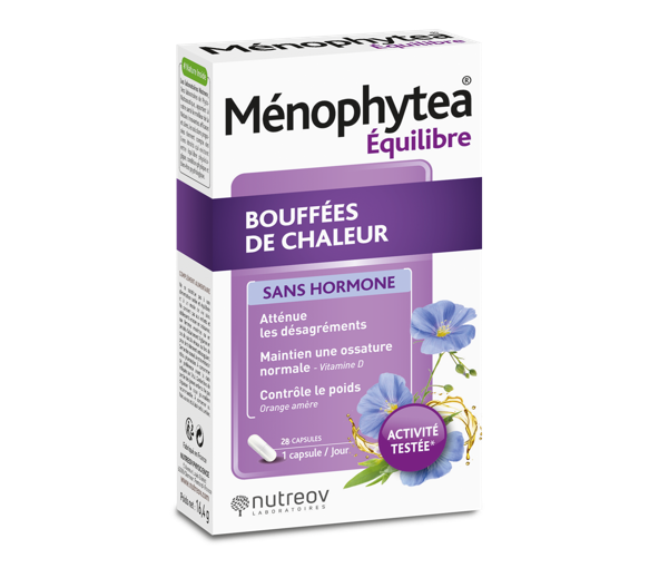 Ménophytea sans hormone bouffées de chaleur Nutreov - boite de 28 capsules