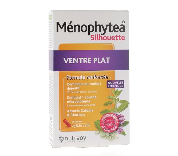 Ménophytea Silhouette ventre plat Nutreov - boite de 30 gélules