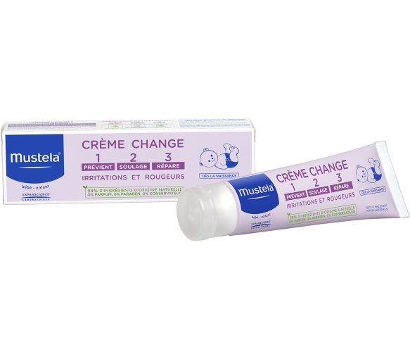 Crème change 123 irritations et rougeurs Mustela - tube de 100 ml - image 1