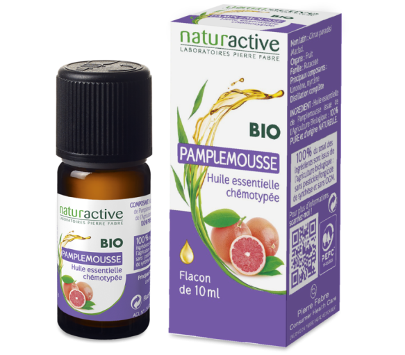 Huile essentielle de Pamplemousse BIO Naturactive - flacon de 10 ml