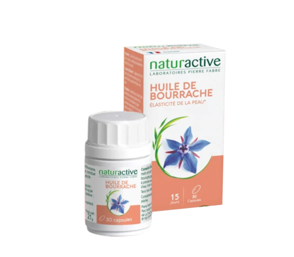 Huile de bourrache Naturactive - boite de 60 capsules