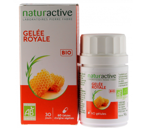 Gelée royale bio Naturactive - boîte de 60 gélules - image 1