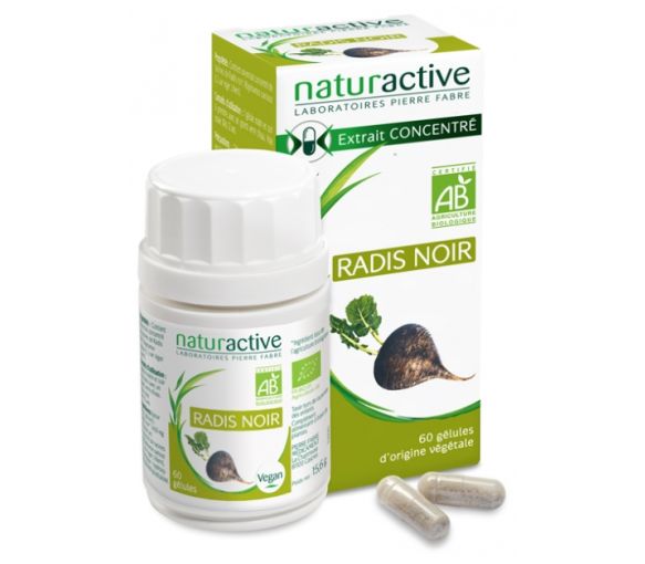 Elusanes Radis noir bio Naturactive - boîte de 60 gélules