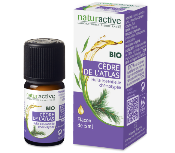 Huile essentielle de Cedre de l'atlas bio Naturactive - flacon de 5 ml