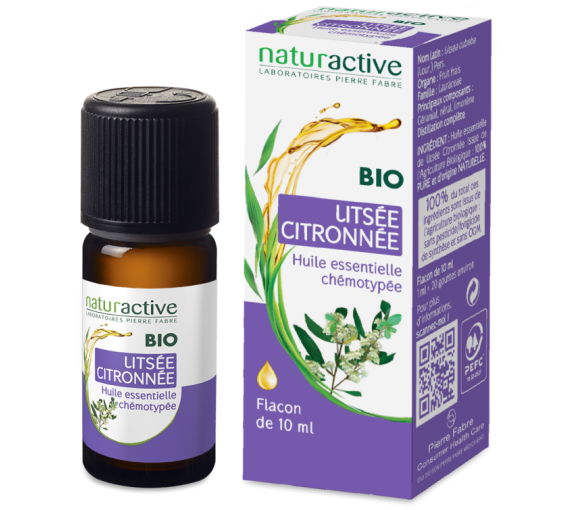 Huile essentielle de Litsée citronnée BIO Naturactive - flacon de 10 ml