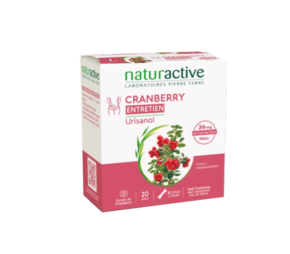 Urisanol cranberry entretien Naturactive - boîte de 20 sticks - image 1