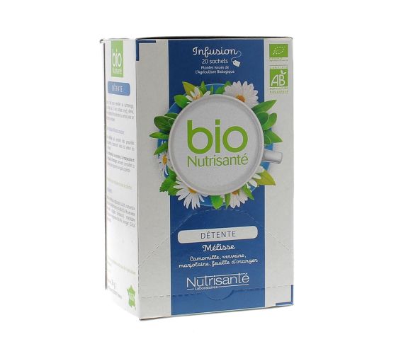 Infusion détente BIO Nutrisanté - 20 sachets
