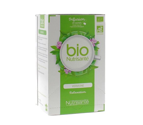 Infusion bien-être Verveine bio Nutrisanté - 20 sachets