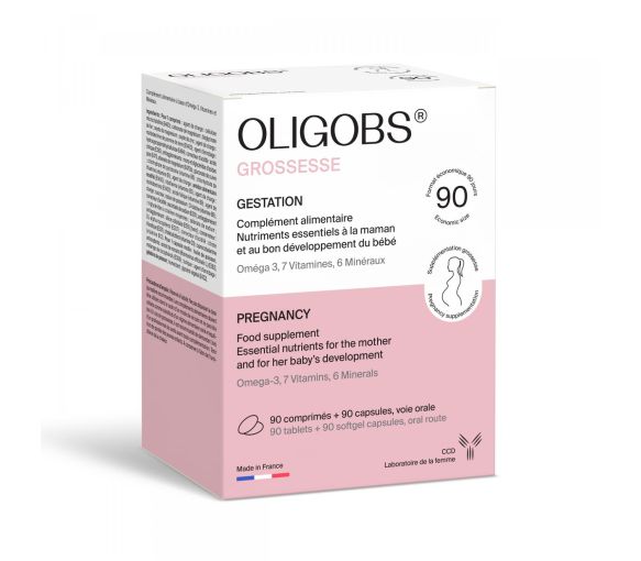 Oligobs Grossesse Laboratoire Ccd - Boite de 90 comprimés + 90 capsules - image 1