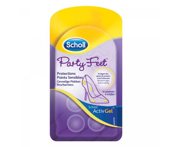 ActivGel Party feet protections points sensibles Scholl - 6 coussinets