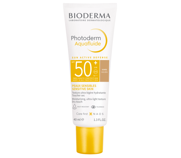 Photoderm Aquafluide teinte dorée SPF50+ Bioderma - tube de 40 ml - image 1