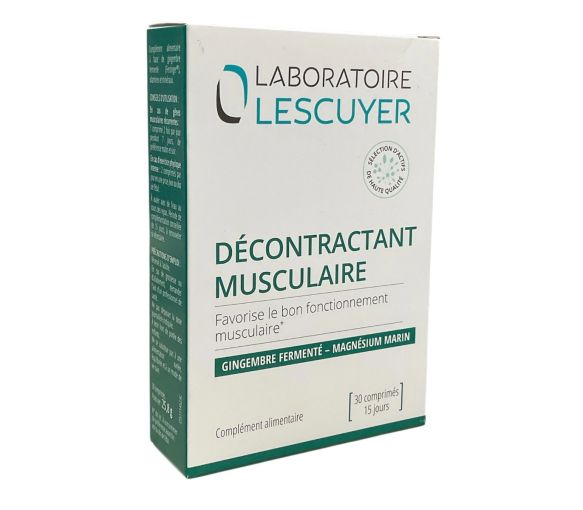 Décontractant musculaire Lescuyer - boite de 30 comprimés - image 1