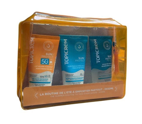 Sun protect trousse voyage Topicrem - trousse de 3 produits - image 1