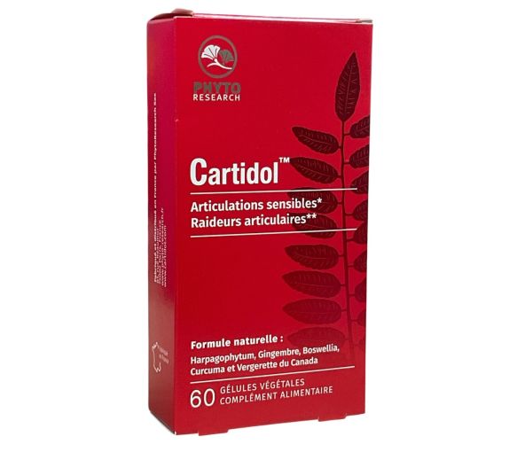 Cartidol Articulations sensibles Phyto Research - boite de 60 gélules végétales - image 1
