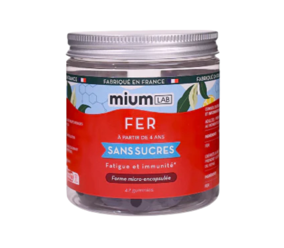 Fer gummies sans sucres Mium Lab - pot de 42 gummies - image 1