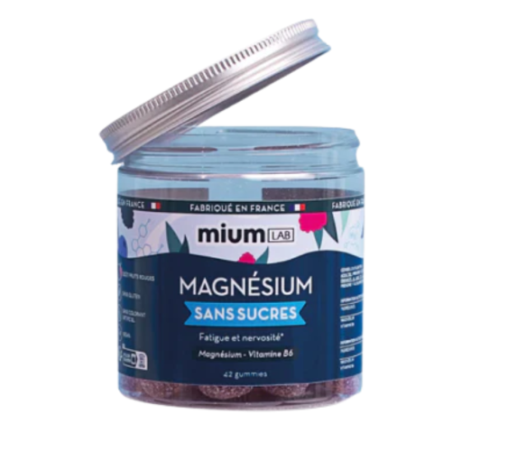 Magnésium gummies sans sucre Mium Lab - pot de 42 gummies - image 1
