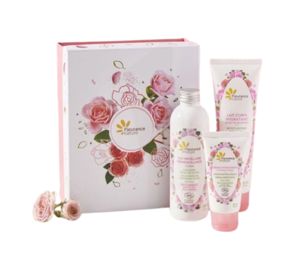 Rose délicate coffret Fleurance Nature - coffret de 3 produits