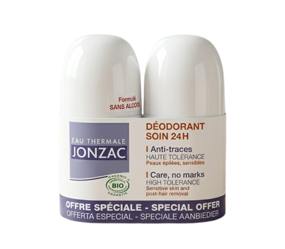 Déodorant soin 24h anti-traces Eau Thermale Jonzac - offret spéciale lot de 2x50ml