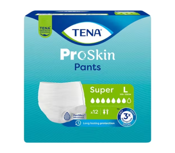 ProSkin super slips absorbants taille L Tena - paquet de 12 protections
