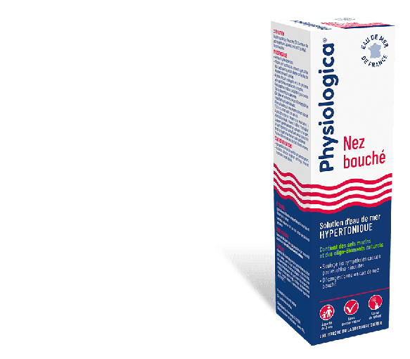 Physiologica nez bouché solution d'eau de mer hypertonique Gifrer - spray de 100 ml