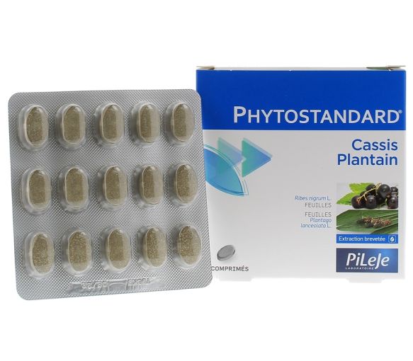 Phytostandard de Cassis et de Plantain BIO Pileje - boite de 30 comprimés