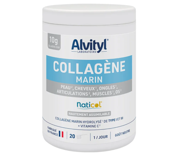 Collagène marin naticol goût neutre Alvityl - pot de 20 doses