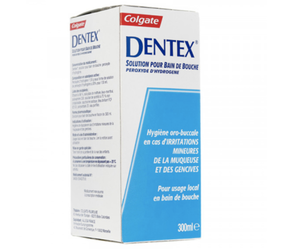Dentex solution pour bain de bouche hygiène oro-buccale Colgate - Flacon de 300ml